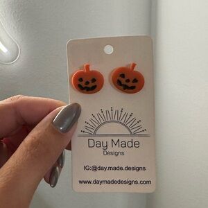 Jack O Lantern Studs